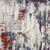 8' X 11' Ivory Red and Blue Abstract Non Skid Area Rug