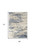 4' X 6' Light Blue Gray and Beige Abstract Shag Area Rug
