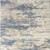 4' X 6' Light Blue Gray and Beige Abstract Shag Area Rug