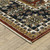 8' X 11' Red Oriental Area Rug With Fringe