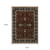 8' X 11' Red Oriental Area Rug With Fringe