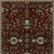 8' X 11' Red Oriental Area Rug With Fringe