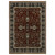 8' X 11' Red Oriental Area Rug With Fringe