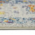 7' Round Yellow and Ivory Round Southwestern Stain Resistant Indoor Outdoor Area Rug
