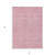 3' X 5' Pink And Ivory Chevron Washable Indoor Outdoor Area Rug