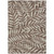 3' X 5' Brown And Beige Floral Washable Indoor Outdoor Area Rug