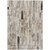 5' X 8' Taupe And Gray Striped Washable Indoor Outdoor Area Rug