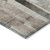 5' X 8' Taupe And Gray Striped Washable Indoor Outdoor Area Rug
