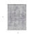 3' X 5' Plum Oriental Washable Indoor Outdoor Area Rug