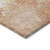 3' X 5' Salmon Abstract Washable Indoor Outdoor Area Rug