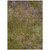 8' X 10' Green Abstract Washable Indoor Outdoor Area Rug