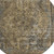 8' Brown And Denim Blue Round Medallion Washable Indoor Outdoor Area Rug