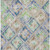 9' X 12' Beige Blue And Green Geometric Washable Indoor Outdoor Area Rug