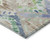 9' X 12' Beige Blue And Green Geometric Washable Indoor Outdoor Area Rug