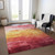 8' X 10' Blush And Pink Striped Washable Indoor Outdoor Area Rug