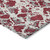 8' X 10' Burgundy And Ivory Abstract Washable Indoor Outdoor Area Rug