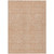 9' X 12' Peach And Beige Geometric Washable Indoor Outdoor Area Rug