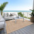 9' X 12' Peach And Beige Geometric Washable Indoor Outdoor Area Rug
