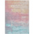 9' X 12' Salmon And Beige Abstract Washable Indoor Outdoor Area Rug
