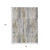 8' X 10' Beige And Gray Striped Washable Indoor Outdoor Area Rug