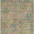 8' X 10' Green Teal Blue And Mauve Floral Medallion Washable Indoor Outdoor Area Rug