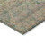 8' X 10' Green Teal Blue And Mauve Floral Medallion Washable Indoor Outdoor Area Rug