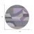 8' Purple Gray And Beige Round Geometric Washable Indoor Outdoor Area Rug