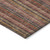 8' X 10' Blush Burgundy And Pink Striped Washable Indoor Outdoor Area Rug