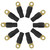 XScorpion Ring Terminal 1/0ga. - Black (10 pack)