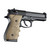 Hogue Beretta 92/96 Series OverMolded Rubber Grips with Finger Grooves (Flat Dark Earth)