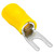 XScorpion Spade Terminals - #8 10/12ga. - Yellow (100 pack)