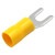 XScorpion Spade Terminals - #8 10/12ga. - Yellow (100 pack)