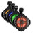 Power Acoustik Marine 6.5" 2-Way Wakeboard Speakers with RGB LED Illumination - Black (Pair)