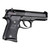 Hogue Beretta 92/96 Compact Series OverMolded Rubber Grips (Black)