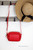 Burberry Branded Red Leather Camera Crossbody Bag