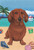 Dachshund  Red - Tomoyo Pitcher Summer Beach Garden Flag 