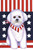 Bichon Frise - Tomoyo Pitcher Patriot Outdoor Flag