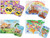 Assorted 24-Piece Puzzles with Reusable Storage Containers