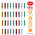 35Pcs Emergency Whistles Extra Loud Aluminum Alloy Whistle 