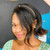 Gold Lined Satin Headband