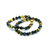 Blue and Blonde Tiger Eye Bead Bracelet 