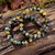 Blue and Blonde Tiger Eye Bead Bracelet 