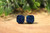 Mermaid Blue Druzy Square Stud Earrings