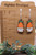 Carrot Gnome Wood Dangle Earrings