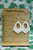 Pastel Stripes Pointed Teardrop Drop Earrings