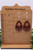 Buffalo Plaid Heart Teardrop || Drop Earrings