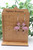 Christmas Flamingos || Wood Dangle Earrings