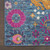 5' X 7' Blue And Orange Floral Power Loom Area Rug