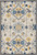 3' X 5' Ivory Mosaic Floral Area Rug