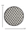 5' Round Black And White Round Geometric Indoor Outdoor Area Rug